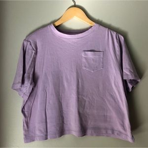 A New Day Lavender Crop Top